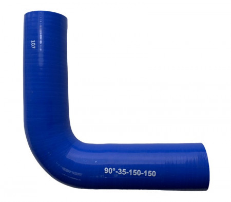 Патрубок угловой 90 d35 L150*150 силикон